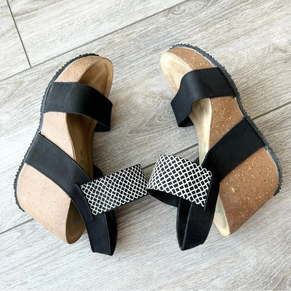 BioNatura Chic Minimalist Cork  Wedge Strappy Sandals Made in Italy - Picture 9 of 16